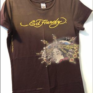 Ed Hardy by Christian Audigier Swarovski top